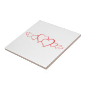 愛のハートセラミックタイル タイル (側面)