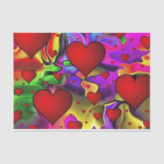 愛のハートティッシュペーパー 薄葉紙 (正面)