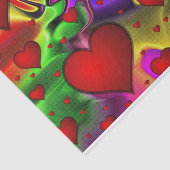 愛のハートティッシュペーパー 薄葉紙 (詳細)