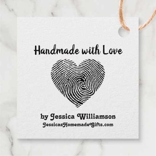 愛のハート名で手作りパーソナライズされた フェイバータグ (裏面)