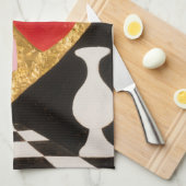 愛のハート キッチンタオル (四つ折り)