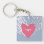 愛のハート キーホルダー (正面)