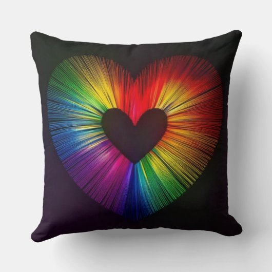 愛のハート クッション (裏面)