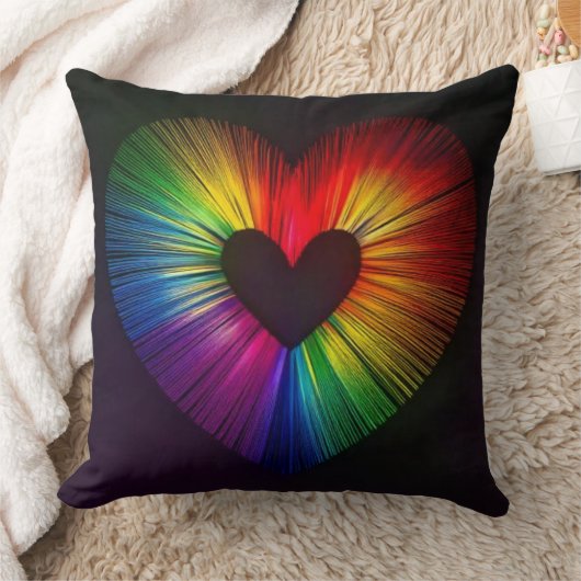 愛のハート クッション (ブランケット)