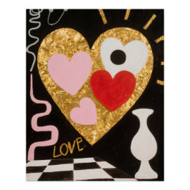 愛のハート ポスター