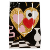 愛のハート ミディアムペーパーバッグ (裏面)