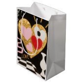 愛のハート ミディアムペーパーバッグ (裏面アングル)