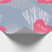 愛のハート ラッピングペーパー