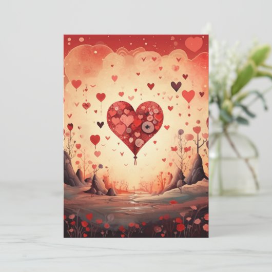 愛のハート:私が言う時 – バレンタインの愛カード シーズンカード (スタンド正面)