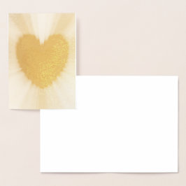 愛のハート 箔カード