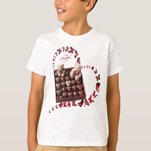 愛のハート Tシャツ (正面)