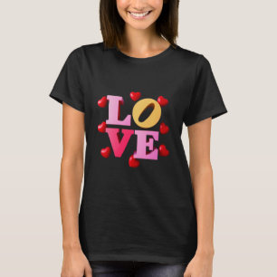 愛のハート Tシャツ