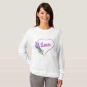 愛のハート Tシャツ (正面フル)