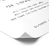 愛のハーロー結婚世代のサイン ポスター (角)