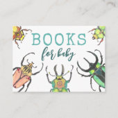 愛のバグ赤ちゃんシャワー本のベビー要求 エンクロージャーカード (正面)