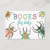 愛のバグ赤ちゃんシャワー本のベビー要求 エンクロージャーカード (正面)