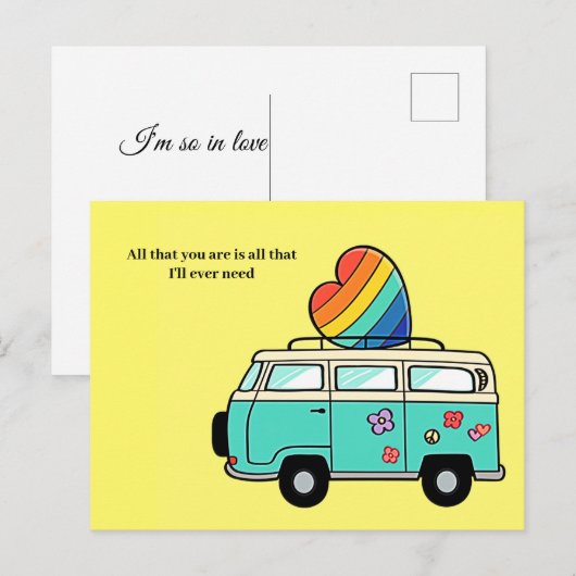 愛のバス ポストカード (正面/裏面)