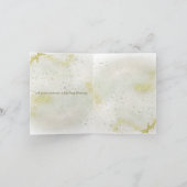 愛のバプテスマを持つ優雅な招待を畳んだ 招待状 (内部)