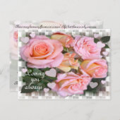 愛のバラ～はがき第2番 ポストカード (正面/裏面)