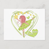 愛のバレエTシャツとギフト ポストカード (正面)