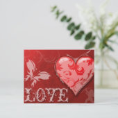 愛のバレンタインのギフトカード シーズンポストカード (スタンド正面)