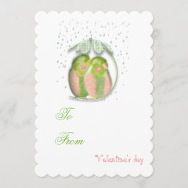 愛のバレンタインの愛の招待。 招待状