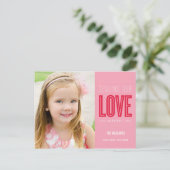 . .愛のバレンタインデーのはがきを送る シーズンポストカード (スタンド正面)