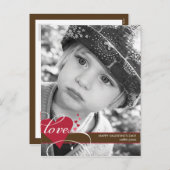 愛のバレンタインデーのポストカードで封印 シーズンポストカード (正面/裏面)