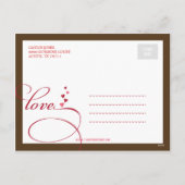 愛のバレンタインデーのポストカードで封印 シーズンポストカード (裏面)