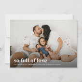 愛のバレンタインデーの写真がいっぱい シーズンカード (正面)