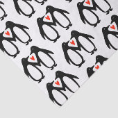 愛のバレンタインデー記念に登場するかわいいペンギン 薄葉紙 (詳細)