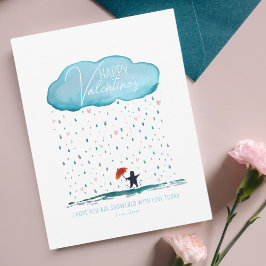 愛のバレンタインホリデーカードでシャワー シーズンカード