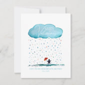 愛のバレンタインホリデーカードでシャワー シーズンカード (正面)