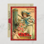 愛のバレンタイン葉書で シーズンポストカード (正面/裏面)