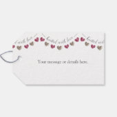 愛のバントのハートラベルで編んだ ギフトタグ (裏面横)