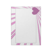 愛のバースト（ピンク） ノートパッド (回転)