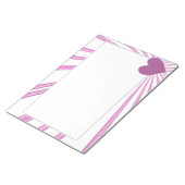 愛のバースト（ピンク） ノートパッド (アングル)