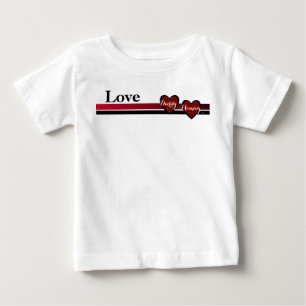 愛のパパとママ ベビーTシャツ