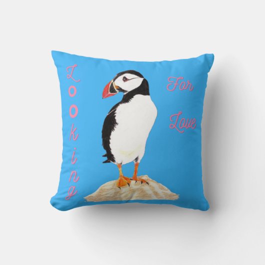 愛のパフィンを探して クッション (正面)