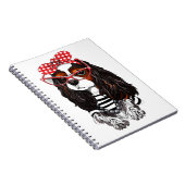 愛のパリからの無頓着なチャールズ王スパニエル犬 ノートブック (右側)