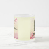 愛のパリ-エッフェル塔 フロストグラスマグカップ (中央)