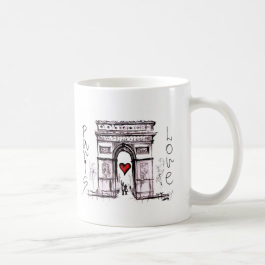 愛のパリ コーヒーマグカップ (右)