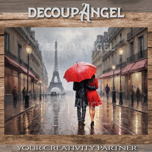 愛のパリ – デコページ –  薄葉紙