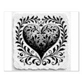 愛のパレット：グーアッシュのバレンタインハート ラバースタンプ (インプリント)