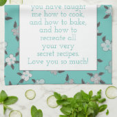 愛のパーソナライズされた言葉を持つ母のために キッチンタオル (折り畳み)