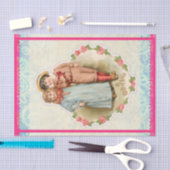 愛のビクトリアンハートの子どもギフト男の子 薄葉紙 (クラフト)