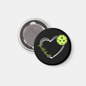 愛のピックボール女性 マグネット (正面/裏面)