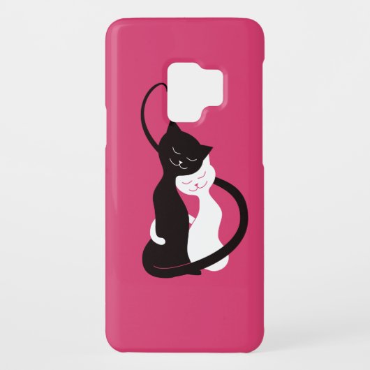 愛のピンクのかわいい猫 Case-Mate SAMSUNG GALAXYケース (裏面)