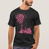 愛のピンク月面ローバー Tシャツ (正面)