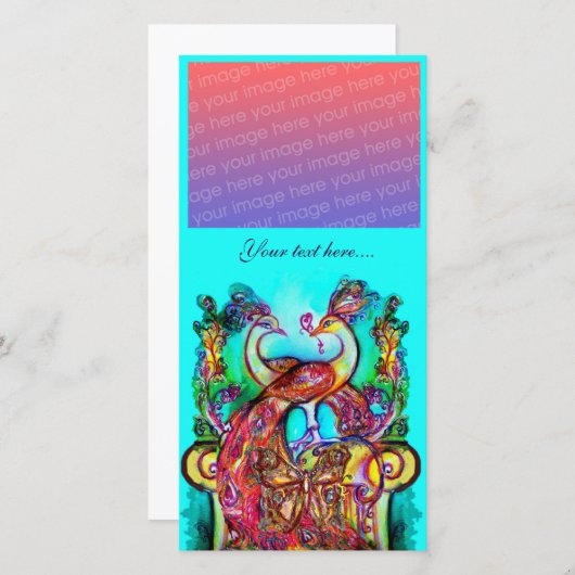 愛のピーコック,赤い青のターカーズグリーン (正面/裏面)